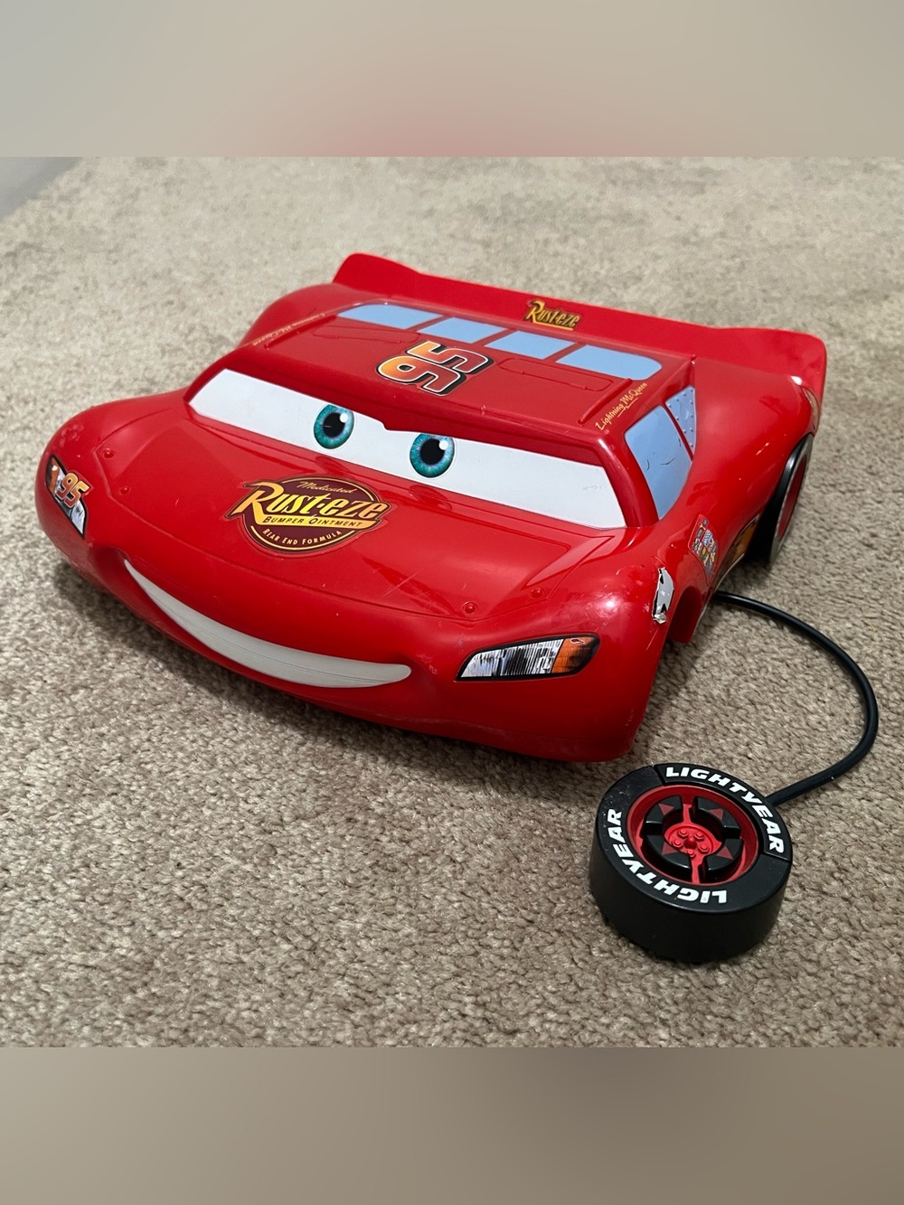 Disney Lightning McQueen V-Tech Learning Laptop Tested Working car